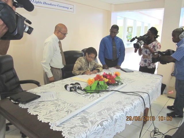 Handover of LED Light-Bulbs to Government of Saint Lucia(May 29, 2013)